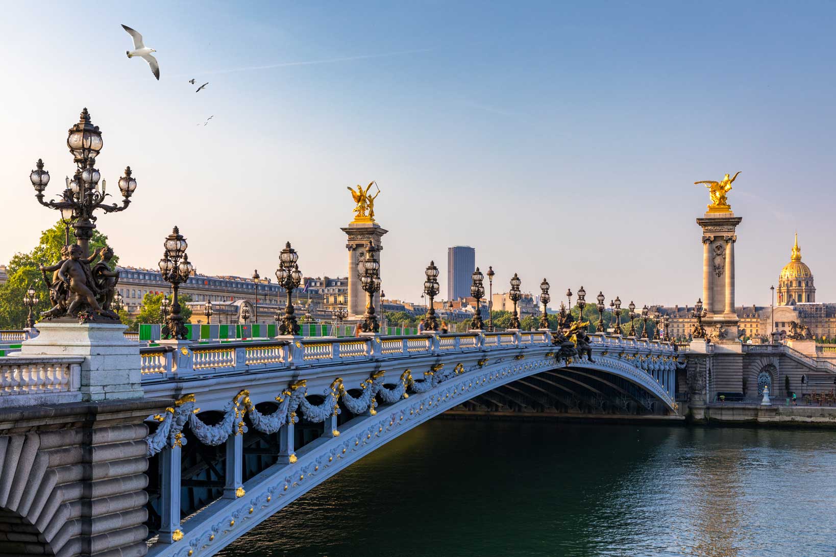 Pont Alexandre III bridge over the River Seine in Paris